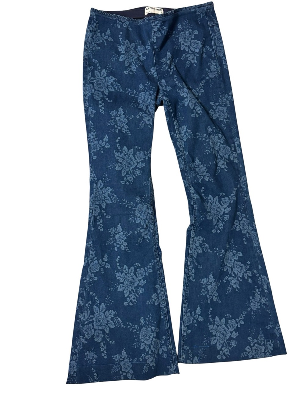 We The Free Floral Flare Jeans Size 28